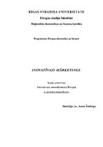 Konspekts 'Inovatīvais mārketings', 1.
