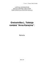 Referāts 'Greizsirdība Ļeva Tolstoja romānā "Anna Kareņina"', 1.