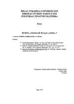 Konspekts 'Politiskie konflikti un intereses Eiropā', 1.