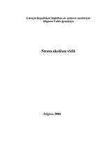 Referāts 'Stress', 1.