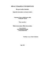 Konspekts 'Makroekonomika. Mikroekonomika', 1.