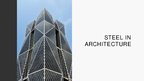 Prezentācija 'Steel in Architecture', 1.