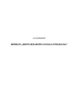 Referāts 'Bijušo ieslodzīto sociālā integrācija', 1.