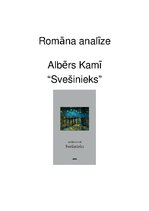 Referāts 'Albēra Kamī romāna "Svešinieks" analīze', 1.