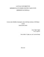 Diplomdarbs 'Nogulumu īpašību izmaiņas Lielā Svētiņu ezera attīstības laikā (laika posmā no h', 1.