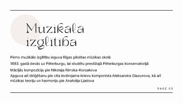 Prezentācija 'Jāzeps Vītols', 5.