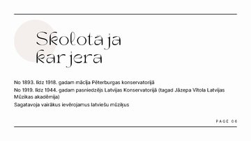 Prezentācija 'Jāzeps Vītols', 6.