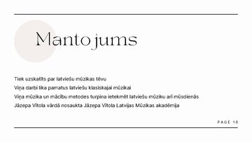 Prezentācija 'Jāzeps Vītols', 16.