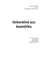 Konspekts 'Dekoratīvā acu kosmētika', 1.