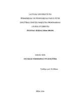 Referāts 'Sociālās pārmaiņas un izglītība', 1.