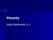 Prezentācija 'Poverty', 1.
