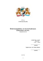 Referāts 'Ūdens apgāde un kanalizācija', 1.