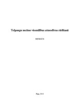 Referāts 'Telpaugu nozīme viesmīlības atmosfēras radīšanā', 1.