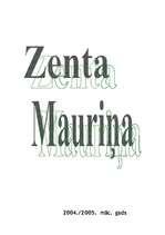 Referāts 'Zenta Mauriņa', 1.