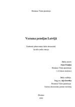 Referāts 'Vecuma pensijas Latvijā', 1.
