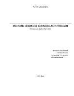 Referāts 'Datorspēļu lietderīgums Auces vidusskolā', 1.