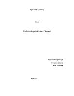 Referāts 'Reliģiskie priekšstati Divupē', 1.