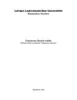 Referāts 'SIA “Linde” finanšu analīze', 1.