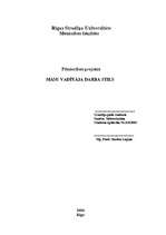 Referāts 'Māsu vadītāja darba stils', 1.