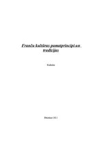 Referāts 'Franču kultūras pamatprincipi', 1.