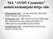 Prezentācija 'Uzņēmuma SIA "Avon Cosmetics" mārketinga vides analīze', 9.
