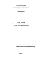 Referāts 'Šķiriskā sabiedrība K.Marksa darbā "Komunistiskās partijas manifests", šķiru cīņ', 1.