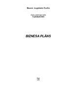 Biznesa plāns 'Biznesa plāns', 1.