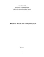 Konspekts 'Sabiedrisko attiecību loma sociālajās kampaņās', 1.
