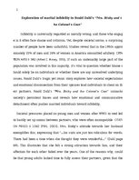 Eseja 'Exploration of marital infidelity in Roald Dahl’s “Mrs. Bixby and the Colonel’s ', 1.