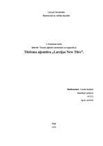 Referāts 'Tūrisma aģentūra "Latvijas New Tūrs"', 1.