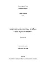 Referāts 'Kvalitātes vadības sistēmas ieviešana Valsts ieņēmumu dienestā', 1.