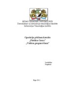 Konspekts 'Operāciju pētīšanas uzdevumi "Pārtikas grozs" un "Valūtas prognozēšana"', 1.