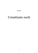 Konspekts 'Uzturēšanās mežā', 1.