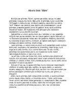 Eseja 'Alberts Bels "Būris"', 1.