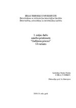 Paraugs 'Mājas darbs mācību priekšmetā "Gadījuma procesi"', 1.