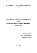 Prakses atskaite 'Nometnes nepilngadīgajiem programma', 1.