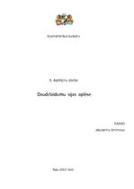 Referāts 'Daudzlaidumu sijas aplēse', 1.