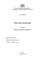 Referāts 'Sliežu ceļa rekonstrukcija', 1.