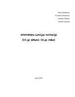 Referāts 'Arhitektūra Latvijas teritorijā 12.gs. sākums - 16.gs. vidus', 1.