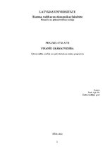 Prakses atskaite 'Prakses atskaite - finanšu grāmatvedība', 1.