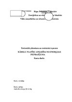 Referāts 'Kārklu platību atkarība no enerģijas pieprasījuma', 1.