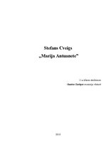 Konspekts 'Stefana Cveiga grāmata "Marija Antuanete"', 1.