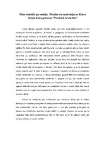 Eseja 'Mans viedoklis par nodaļu "Morāles trīs sastāvdaļas" no Klaiva Steipla Lūisa grā', 1.