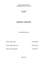 Prakses atskaite 'Prakses atskaite', 1.