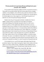 Eseja 'Pirmais pasaules karš un pārmaiņas Eiropas politiskajā kartē', 1.