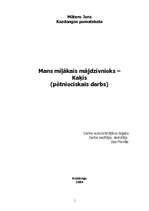 Referāts 'Kaķis', 1.