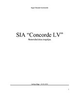 Biznesa plāns 'SIA "Concorde LV"', 1.