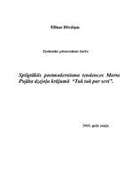 Referāts 'Postmodernisma tendences Marta Pujāta dzejoļu krājumā "Tuk tuk par sevi"', 1.