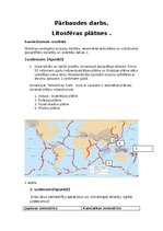 Paraugs 'Litosfēras plātnes', 1.