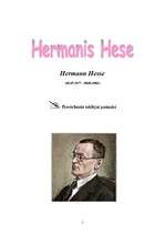 Referāts 'Hermanis Hese - biogrāfija un literārā daiļrade', 1.